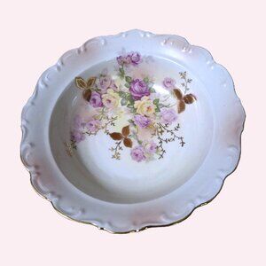 Vintage Schumann Arzberg Germany "Sunset Rose" Serving Bowl